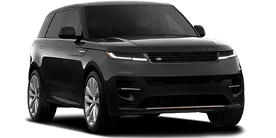 Range Rover Sport noir, vue de trois quarts avant