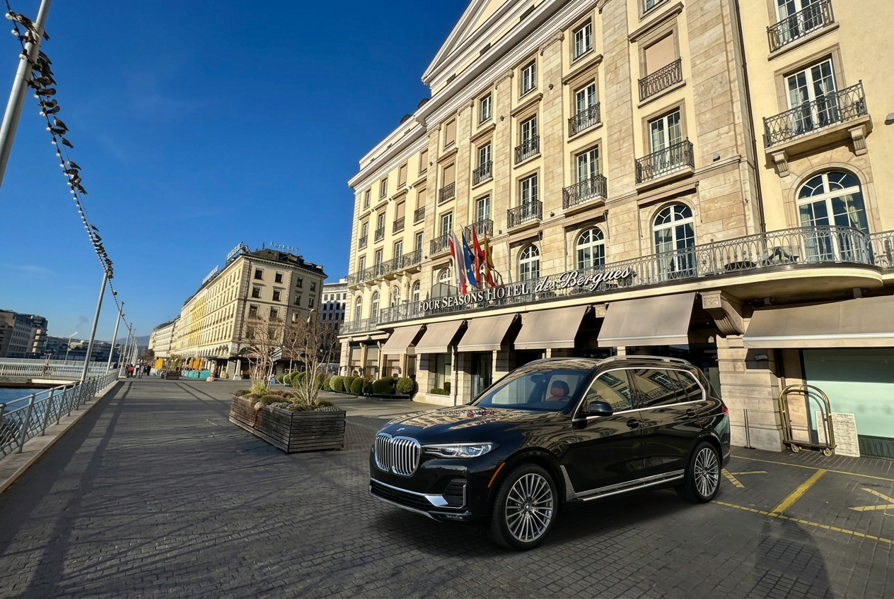 BMW X7 in Geneva, Switzerland