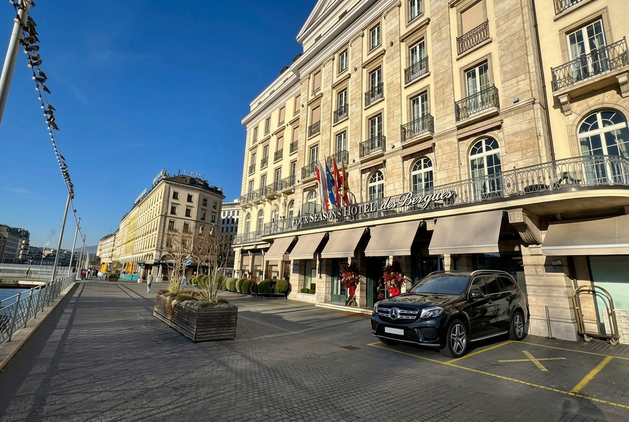 Mercedes GLS in Geneva, Switzerland