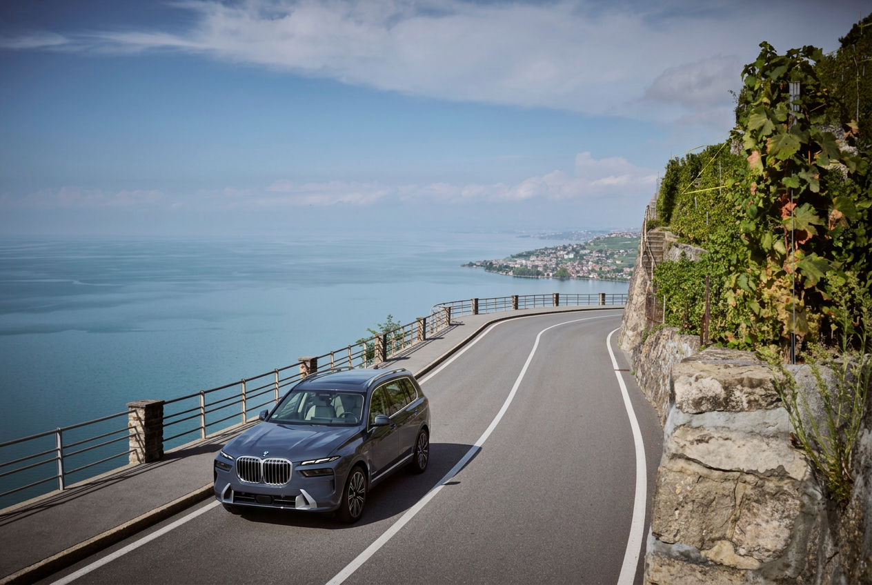 BMW X7 in Montreux, Switzerland